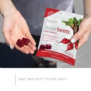 HumanN SuperBeets Chews - 60 Chews - heart chews