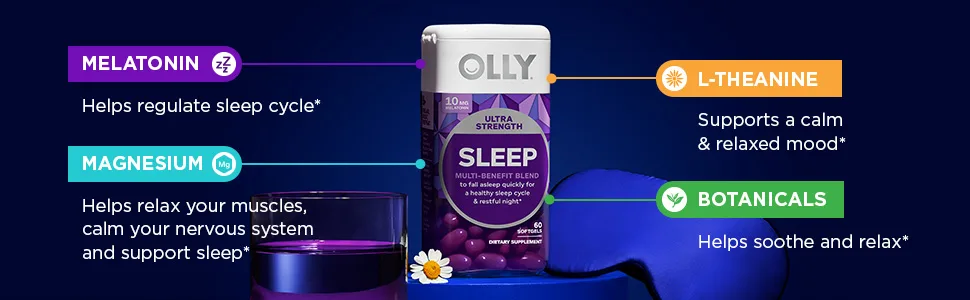 OLLY Ultra Sleep 10 mg Melatonin - 60 Softgels - image