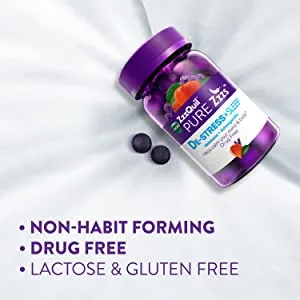 ZzzQuil PURE Zzzs De-Stress & Sleep - 60 Gummies - stress, sleep
