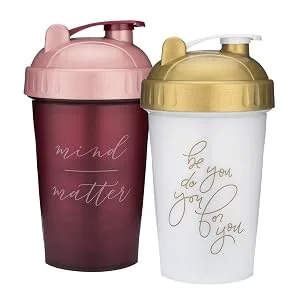  Motivational Quotes on Performa Perfect Shaker Bottle - Be Strong - Black/Rose - 20oz - shaker bottle blender protein cup mixing cups mixer fitness gifts gym bodybuilding workout fitness