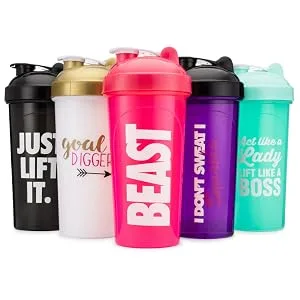 Hydra Cup 5 Pack OG Shaker Bottles Stand Out Women's Colors & Logos 28 Oz  - womens