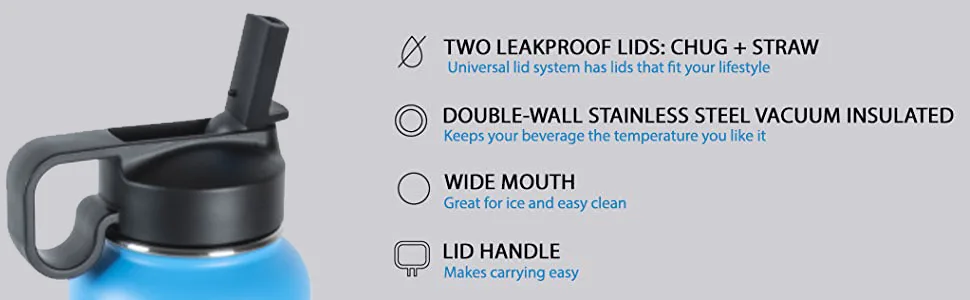 Thermoflask Double Stainless Steel Insulated Water Bottle - Takeya Thermoflask