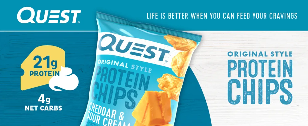 Quest Nutrition Original Style Protein Chips Cheddar & Sour Cream - ONE BAG - product information 8