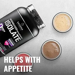 Sascha Fitness Hydrolyzed Whey Protein Isolate - Helps With Appetite