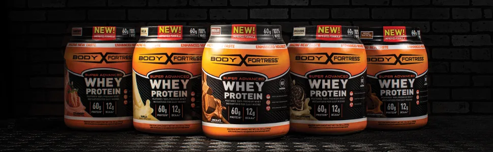 Body Fortress Super Advanced Whey Protein Powder Mass Gainer - Chocolate - 4 lbs - unspecified