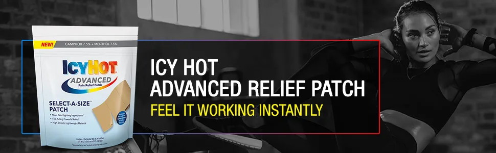 Icy Hot Advanced Relief Pain Relief Patch (Pack of 5) - Icy Hot Advanced Relief patch for pain relief