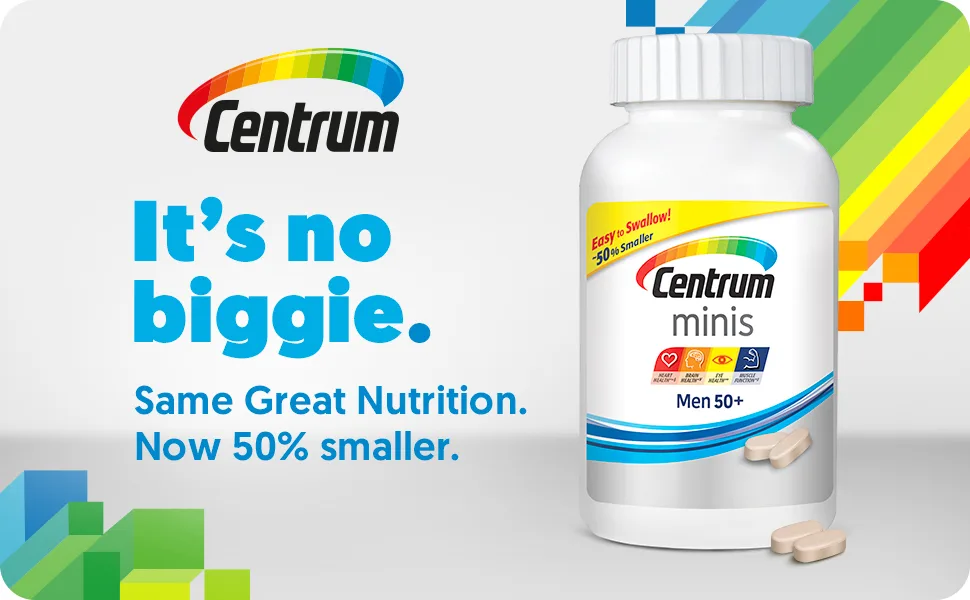 Centrum Minis Men 50+ Multivitamin Multimineral Supplement - 280 Tablets - product information 1