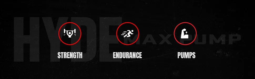 Pro Supps HYDE MAX PUMP Stim-Free Pre-Workout - Cherry Limeade - 25 Servings - strength pumps endurance thermogenic powder drink caffeine free preworkout for men and women