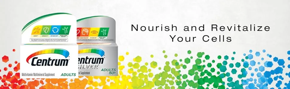 Centrum Silver Multivitamin For Adults 50+ With Vitamins C B and D - 150 Tablets - Centrum