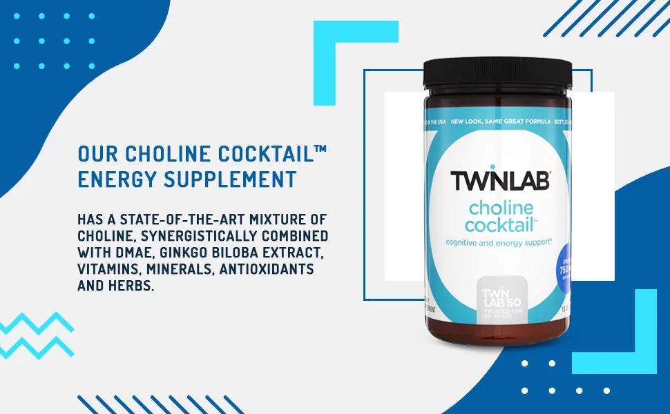 Twinlab Choline Cocktail Energy Drink Mix  - 13.33 oz - B0000530XR