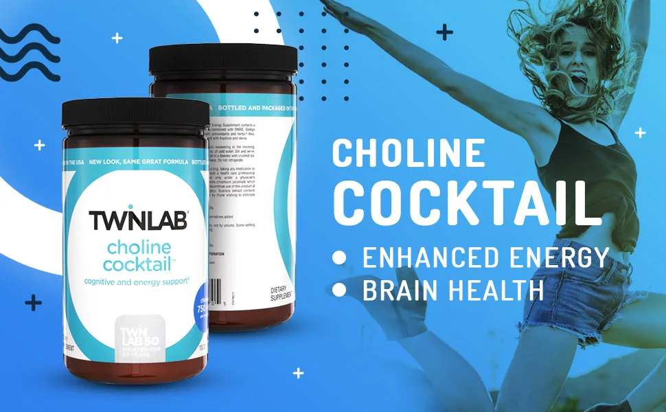 Twinlab Choline Cocktail Energy Drink Mix  - 13.33 oz - Choline Cocktail