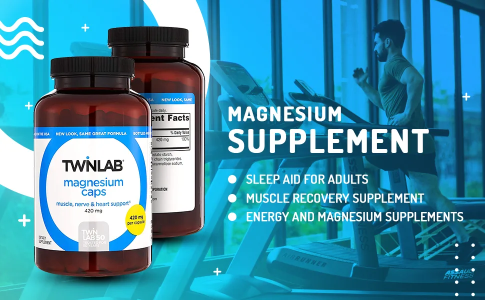 Twinlab MagnesiumHigh Absorption  420 mg - 200 Capsules - magnesiu supplement