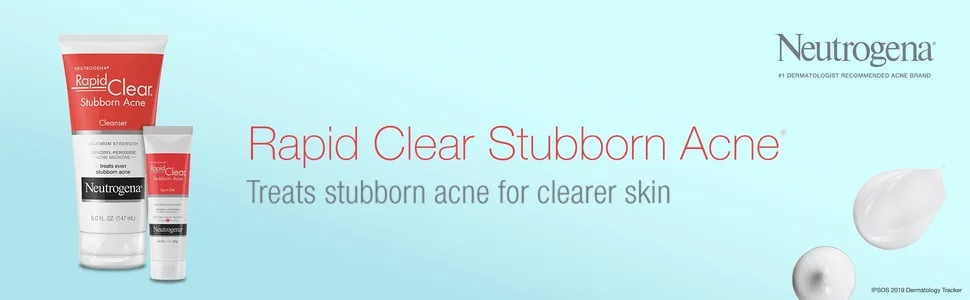 Neutrogena Rapid Clear Stubborn Acne Cleanser Maximum Strength  - stubborn acne neutrogena