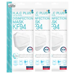 KF94 Face Mask for Adult Protective Mask H.A.C PLUS - 10 Pack - Product features