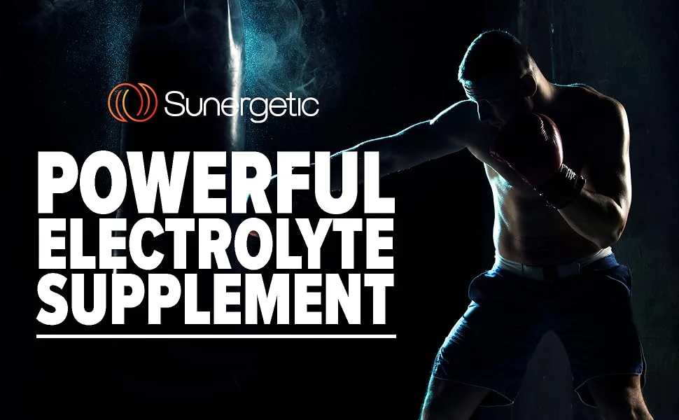 Sunergetic Premium Electrolyte Capsules Support for Keto Low Carb Rehydration & Recovery - 100 Capsules - Sunergetic Powerful Electrolyte Support - Supports Energy Levels, sports endurance