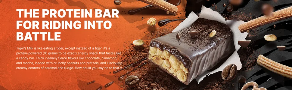 Tiger's Milk Peanut Butter Chocolate Crunch Protein Bar - 12 Bars - Tiger