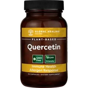 Global Healing Plant Based Quercetin Supplement - 60 Capsules  - quercetin