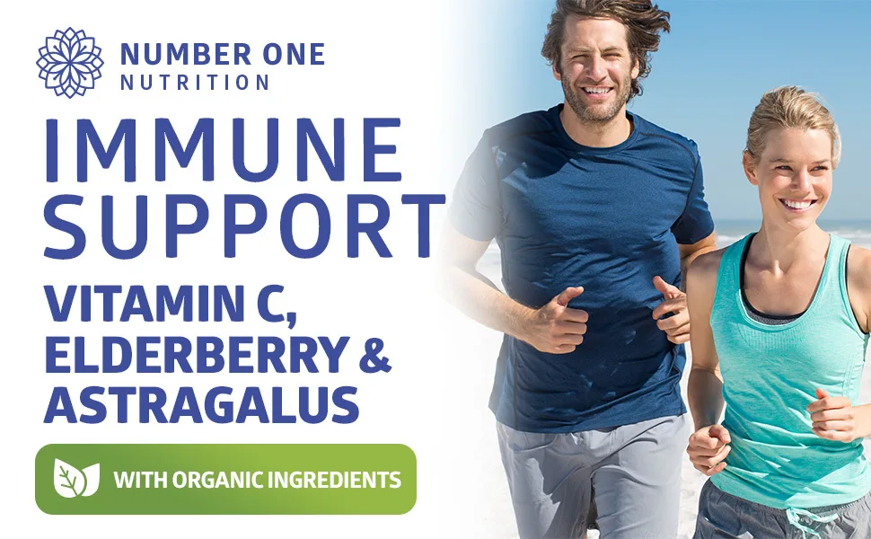 Number One Nutrition Premium 7 in 1 Immune Support - 90 Tablets - Elderberry