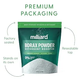 Milliard Borax Powder Detergent Booster - 10 lb - Premium Packaging