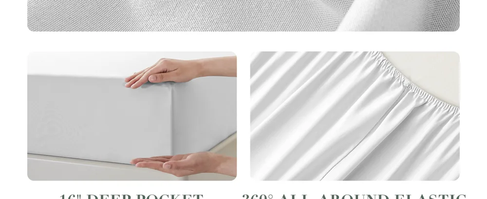 Queen Fitted Sheet Only - Premium 1800 Microfibre Fitted Sheet Deep Pocket Up to 16" - Ultra Soft Fitted Bottom Sheet Shrinkage and Fade Resistant (Queen, White) - fitted sheet only king