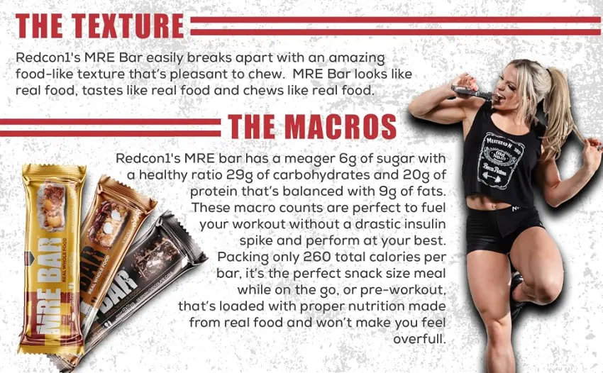 REDCON1 Protein Bar - Chocolate Chip Cookie Dough - pack of 12 - product information 11
