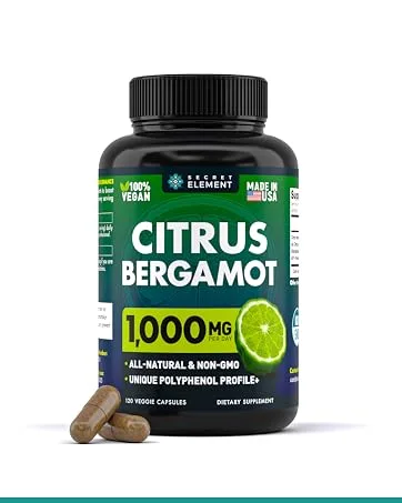 Secret Element Citrus Bergamot Extract 1000mg - 120 Capsules - Citrus Bergamot