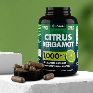 Secret Element Citrus Bergamot Extract 1000mg - 120 Capsules - Secret Element is a perfect choice to invest in health, made with pure and all-natural ingredients