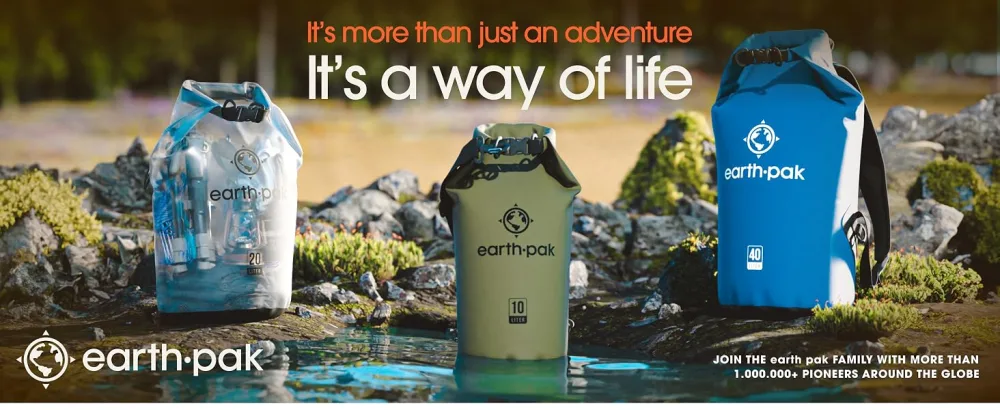 Earth Pak Waterproof Dry Bag - Roll Top Waterproof Backpack Sack Keeps Gear Dry for Kayak with Waterproof Phone Case - waterproof dry bag backpack