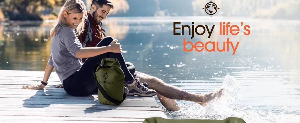 Earth Pak Waterproof Dry Bag - Roll Top Waterproof Backpack Sack Keeps Gear Dry for Kayak with Waterproof Phone Case - waterproof dry bag backpack
