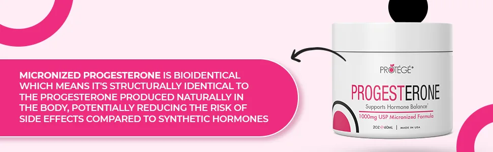 PROTÃ‰GÃ‰ Natural Progesterone Cream for Women with 1,000 mg USP - Hormone Balance - 2 Oz. - product information 2