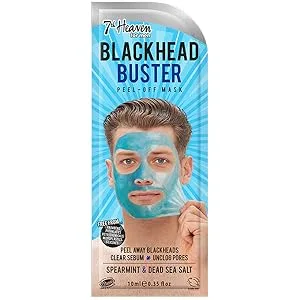 7th Heaven Men's Nose Strips with Charcoal and Tea Tree to Unclog Blocked Pores Pull Out Blackheads & Remove Dead Skin Black 3 Count - Blackhead Buster