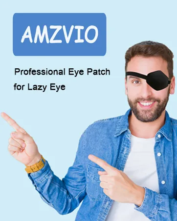 AMZVIO 2 pcs Eye Patches for Adults Adjustable Eye Patch Amblyopia Lazy Eye Patches for Left or Right Eyes after Surgery or Pirate Costume(Black+Pirate) - product information 9