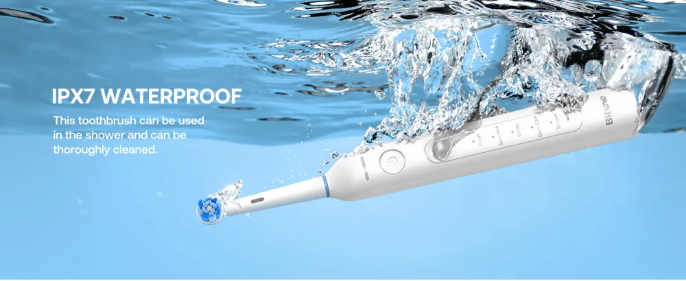 Bitvae R2 Rotating Electric Toothbrush for Adults with 8 Brush Heads 5 Modes Rechargeable Power Toothbrush with Pressure Sensor White White 1 Pack - product information 8