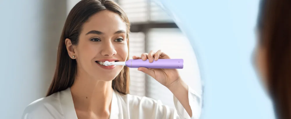 Bitvae R2 Rotating Electric Toothbrush for Adults with 8 Brush Heads 5 Modes Rechargeable Power Toothbrush with Pressure Sensor Purple Purple 1 Pack - product information 12