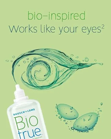 Boston Simplus Travel Contact Lens Solution 2x 60ml Flight Pack Size Multi-Action Solution for Rigid Gas Permeable Contact Lenses Clean Disinfect & Condition 2x Lens Cases for Travel Convenience Flight Pack 2x60ml - Biotrue