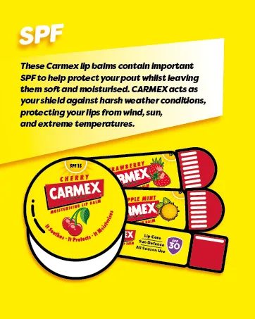 Carmex Vanilla Lime & Pomegranate Stick 3-Pieces Mixed Pack 3 Piece Set - CARMEX SPF Balms
