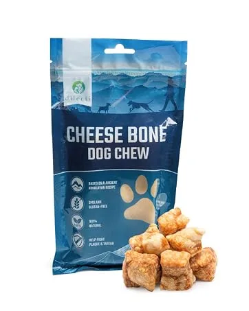 Himalayan Cheese Bones - Natural Long Lasting Dog Chews for Large Dogs made from milk pack of 3 - puffs