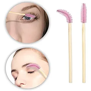 G2PLUS 50PCS Bamboo Lash Mascara Wands - Black Disposable Eyelash Brushes Spoolies- Eyelash Mascara Applicator Brush Makeup Tools for Eye Lash Extensions 50 Count (Pack of 1) Black - Disposable Eyelash Brushes