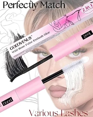 False Lashes Natural Look Wispy Lashes That Look Like Extensions Fluffy Cat Eye Lashes Lashes Fluffy D Curl Strip Fake Eyelashes Pack by Goddvenus Strip Lashes - lash bond and seal