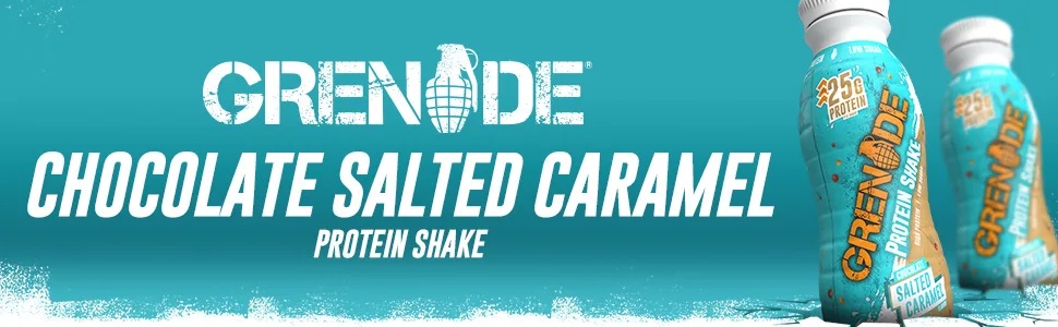 Grenade High Protein Shake - Chocolate Salted Caramel 8 x 330 ml Chocolate Salted Caramel 330 ml (Pack of 8) - salted caramel Protein Shake