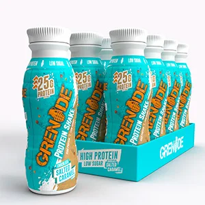 Grenade High Protein Shake - Chocolate Salted Caramel 8 x 330 ml Chocolate Salted Caramel 330 ml (Pack of 8) - salted caramel Protein Shake