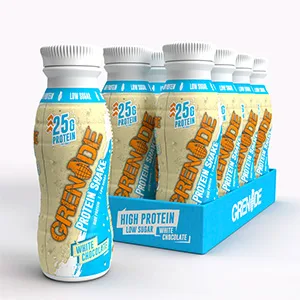Grenade High Protein Shake 8 x 330 ml - White Chocolate Chocolate 330 ml (Pack of 8) - White Chocolate Protein Shake