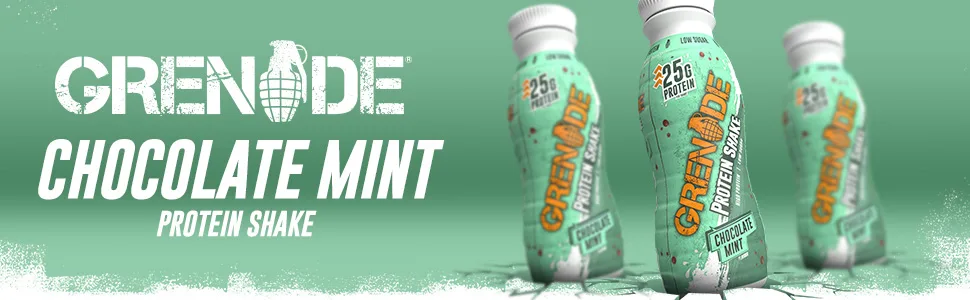 Grenade High Protein Shake 8 x 330 ml - Chocolate Mint (Packaging May Vary) Chocolate Mint 330 ml (Pack of 8) - Chocolate mint Protein Shake