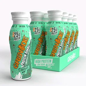Grenade High Protein Shake 8 x 330 ml - Chocolate Mint (Packaging May Vary) Chocolate Mint 330 ml (Pack of 8) - Chocolate Mint Protein Shake
