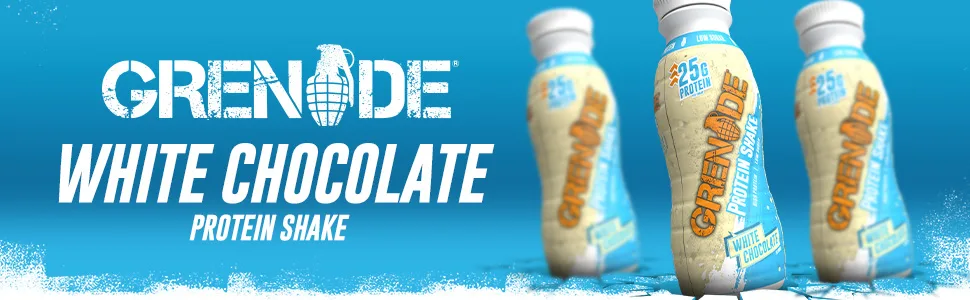 Grenade High Protein Shake 6 x 500 ml - White Chocolate White Chocolate 500 ml (Pack of 6) - White Choc Protein Shake