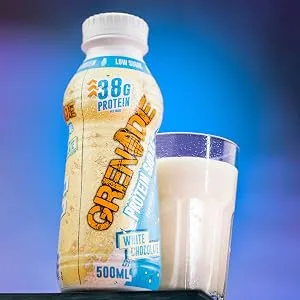 Grenade High Protein Shake 6 x 500 ml - White Chocolate White Chocolate 500 ml (Pack of 6) - White Chocolate Protein Shake 500ml x 6