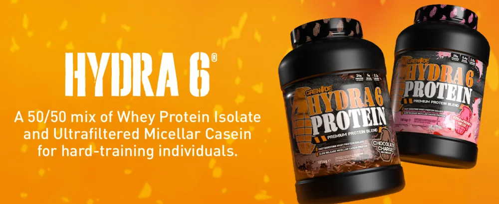 Grenade Hydra 6 Protein Powder (Whey Protein Isolate/ Micellar Casein) 52 Servings 1.816 KG - Chocolate Charge - Grenade Get It Done