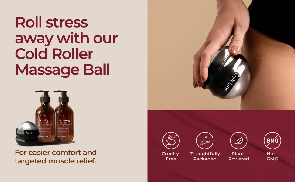 Gya Labs Relaxing & Destressing Massage Oil (200ml) - 2-in-1 Pack Relaxing & Destressing Massage Oil Combo Pack - product information 14