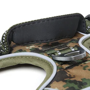 HEELE Dog Harness No Pull Dog Harness Small Release on Neck Front Back Clips Dog Vest Harness Reflective Adjustable Padded Easy Control Handle for Outdoor Walking Training Green S S (Pack of 1) Solid Green - product information 23