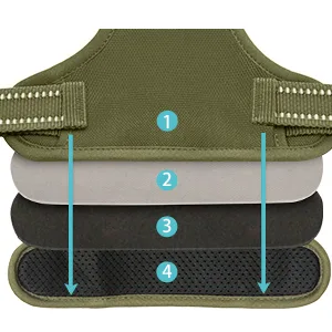 HEELE Dog Harness No Pull Dog Harness Small Release on Neck Front Back Clips Dog Vest Harness Reflective Adjustable Padded Easy Control Handle for Outdoor Walking Training Green S S (Pack of 1) Solid Green - product information 24